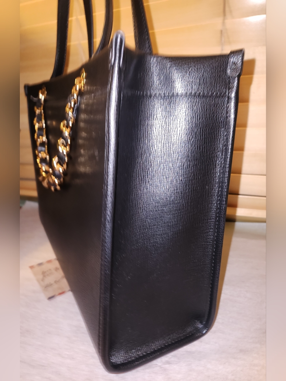 NWT$428 SAVOIE Crystals inside FLORAL TOTE W/ CHAIN STRAP Embroidery Multicolor - Picture 6 of 17